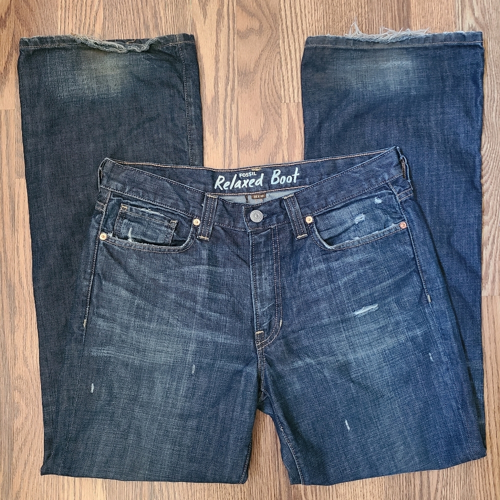Fossil Relaxed Boot Jean 33x32